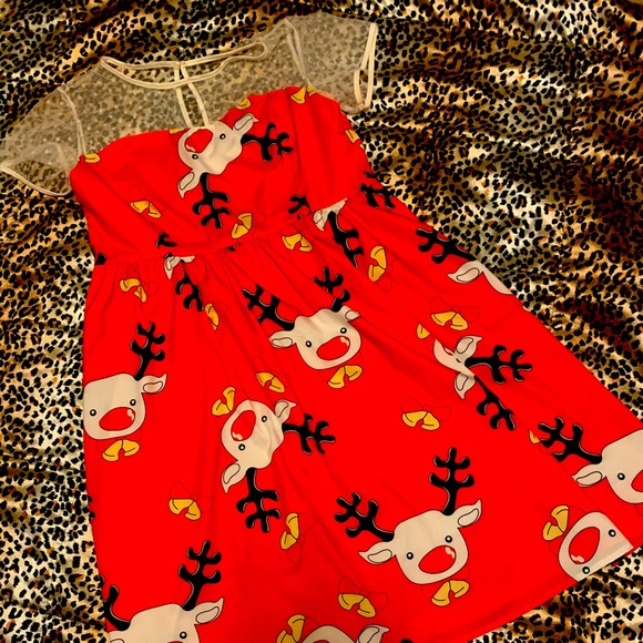 || AMAZON || Christmas Reindeer Dress - Picture 1 of 3